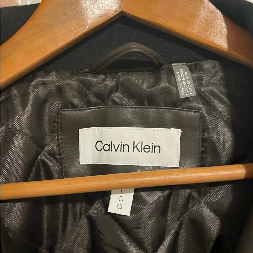 Calvin Klein Brown Lightweight Shirt Jacket - Picture 4 of 8